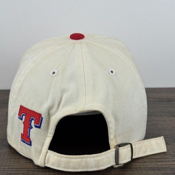American Needle Cream and Red Texas Rangers Hat - Picture 4 of 8